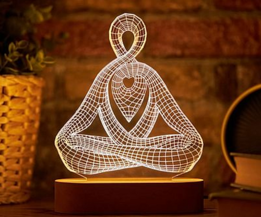 Meditation Light Decor as a Meditation Gift. Buddha Lamp as Yoga Gifts. Buddha Light as Meditation Decor. Yoga Gifts for Her